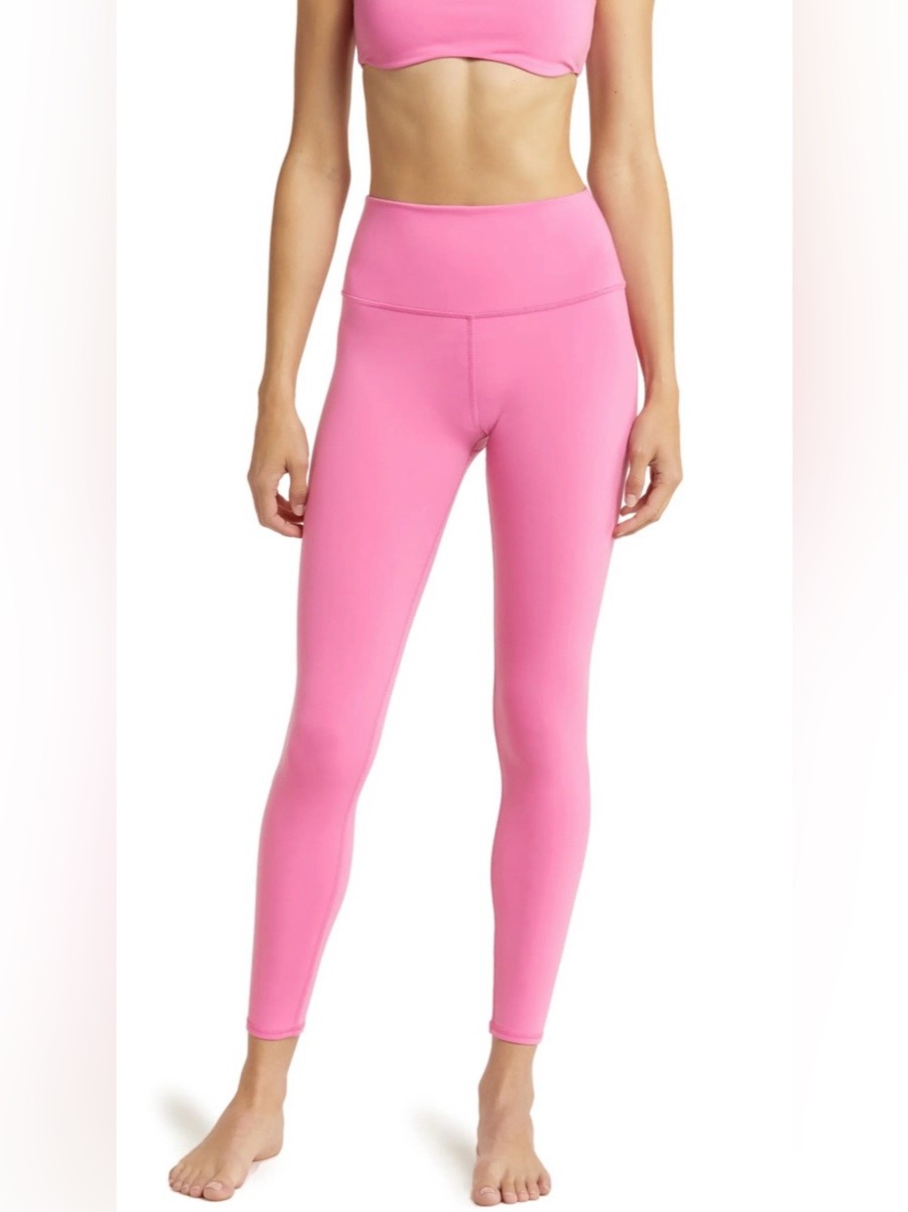 ALO Yoga NWT Airbrush Paradise Pink 7/8 High-Rise Leggings Size L